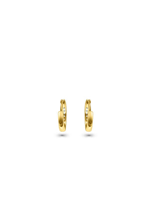 Signature 18k Gold Mamuśka Pave Hoop Earrings - Earrings - Mamuśka Jewellery