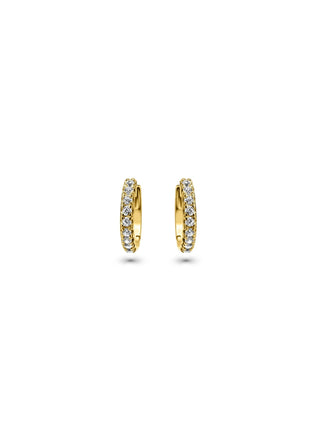 Signature 18k Gold Mamuśka Pave Hoop Earrings - Earrings - Mamuśka Jewellery