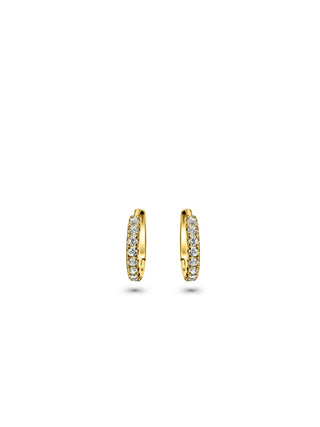 Signature 18k Gold Mamuśka Pave Hoop Earrings - Earrings - Mamuśka Jewellery