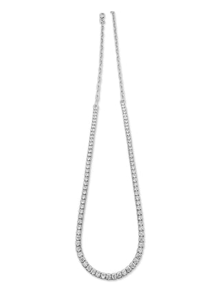 Signature Silver Mamuśka Nikita Half Tennis & Paperclip Necklace - Necklaces - Mamuśka Jewellery