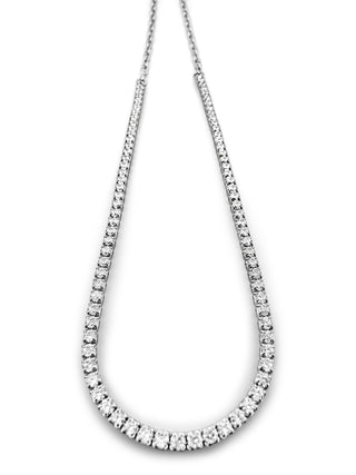 Signature Silver Mamuśka Nikita Half Tennis & Paperclip Necklace - Necklaces - Mamuśka Jewellery