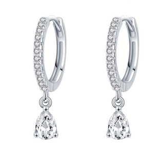 Signature Silver Mamuśka Teardrop Hoop Earrings - Earrings - Mamuśka Jewellery