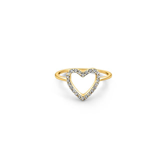 Signature 18k Gold Mamuśka Kochanie Heart Ring - Rings - Mamuśka Jewellery