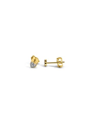 Signature 18k Gold Mamuśka Kochanie Heart Stud Earrings - Earrings - Mamuśka Jewellery