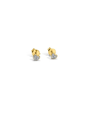 Signature 18k Gold Mamuśka Kochanie Heart Stud Earrings - Earrings - Mamuśka Jewellery