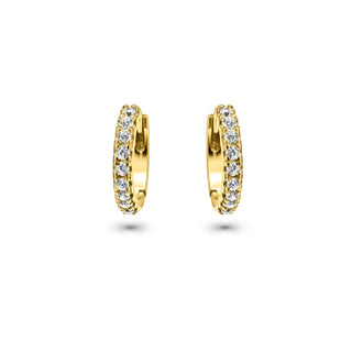 Signature 18k Gold Mamuśka Pave Hoop Earrings - Earrings - Mamuśka Jewellery