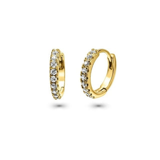 Signature 18k Gold Mamuśka Pave Hoop Earrings - Earrings - Mamuśka Jewellery