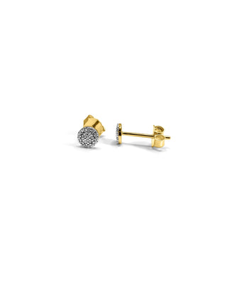 Signature 18k Gold Mamuśka Pave Stud Earrings - Earrings - Mamuśka Jewellery