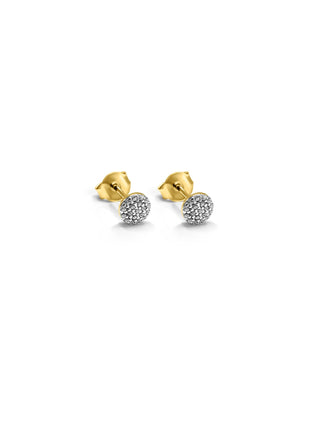 Signature 18k Gold Mamuśka Pave Stud Earrings - Earrings - Mamuśka Jewellery