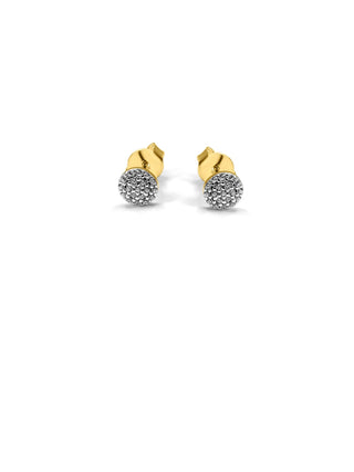 Signature 18k Gold Mamuśka Pave Stud Earrings - Earrings - Mamuśka Jewellery