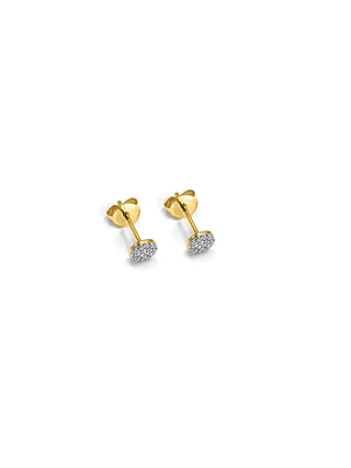 Signature 18k Gold Mamuśka Pave Stud Earrings - Earrings - Mamuśka Jewellery