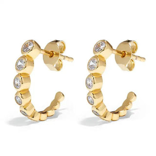 Signature 18k Gold Mamuśka Rodzina Circular Hoop Earrings - Earrings - Mamuśka Jewellery