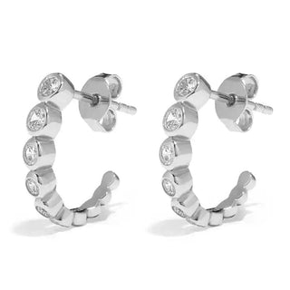 Signature Silver Mamuśka Rodzina Circular Hoop Earrings - Earrings - Mamuśka Jewellery