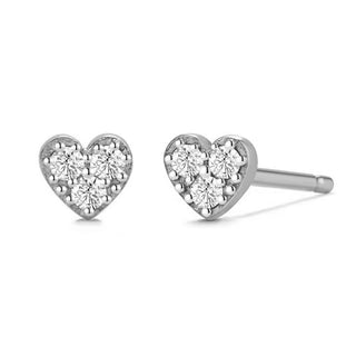 Signature Sterling Silver Mamuśka Kochanie Heart Stud Earrings - Earrings - Mamuśka Jewellery